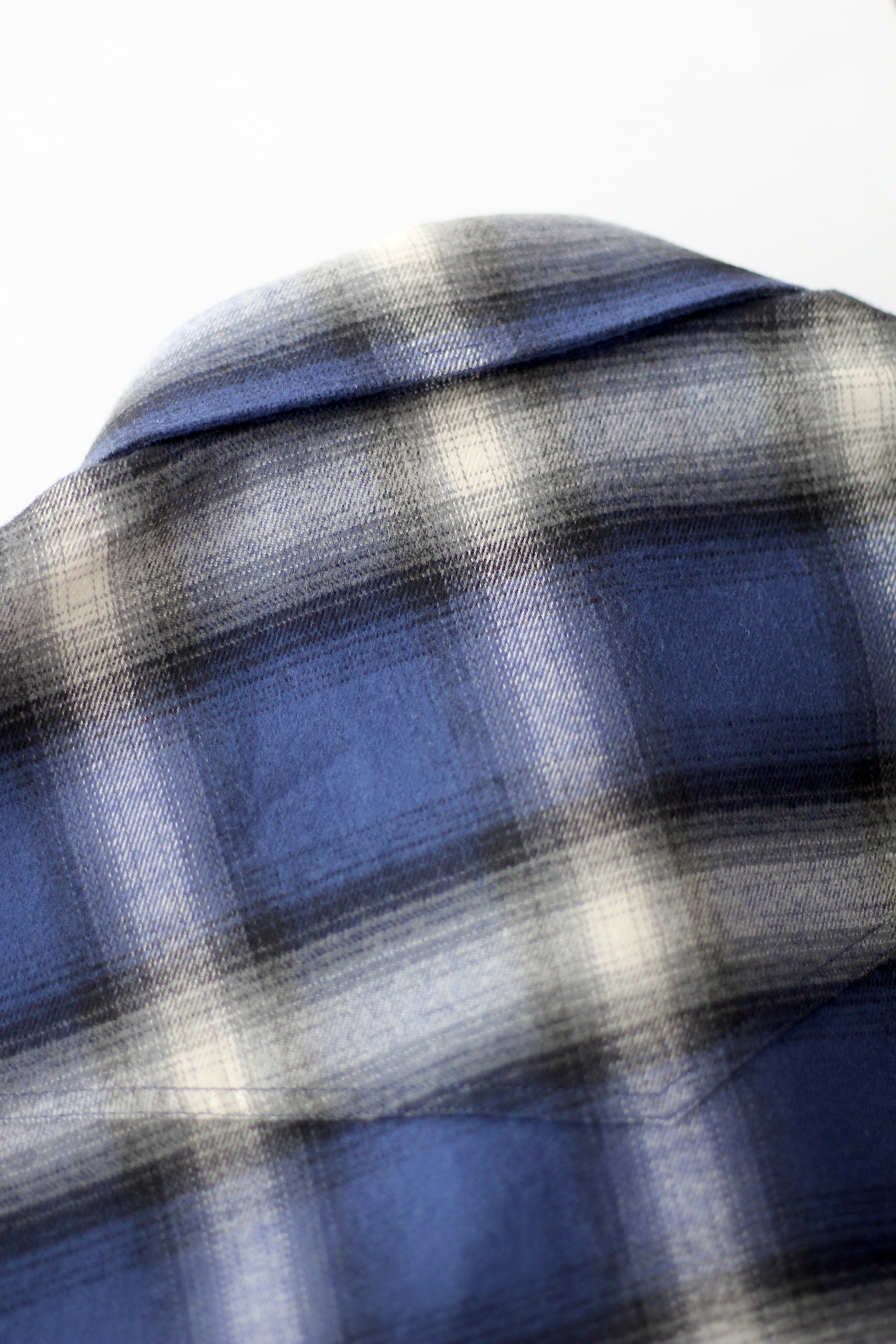 Ziektecijfers ontwerp Vier klein blue shadow plaid western shirt – Commun des Mortels